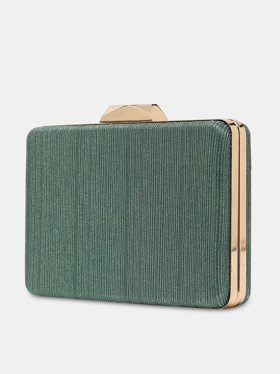 Caprese Goldy Small Green Clutch - Image 4