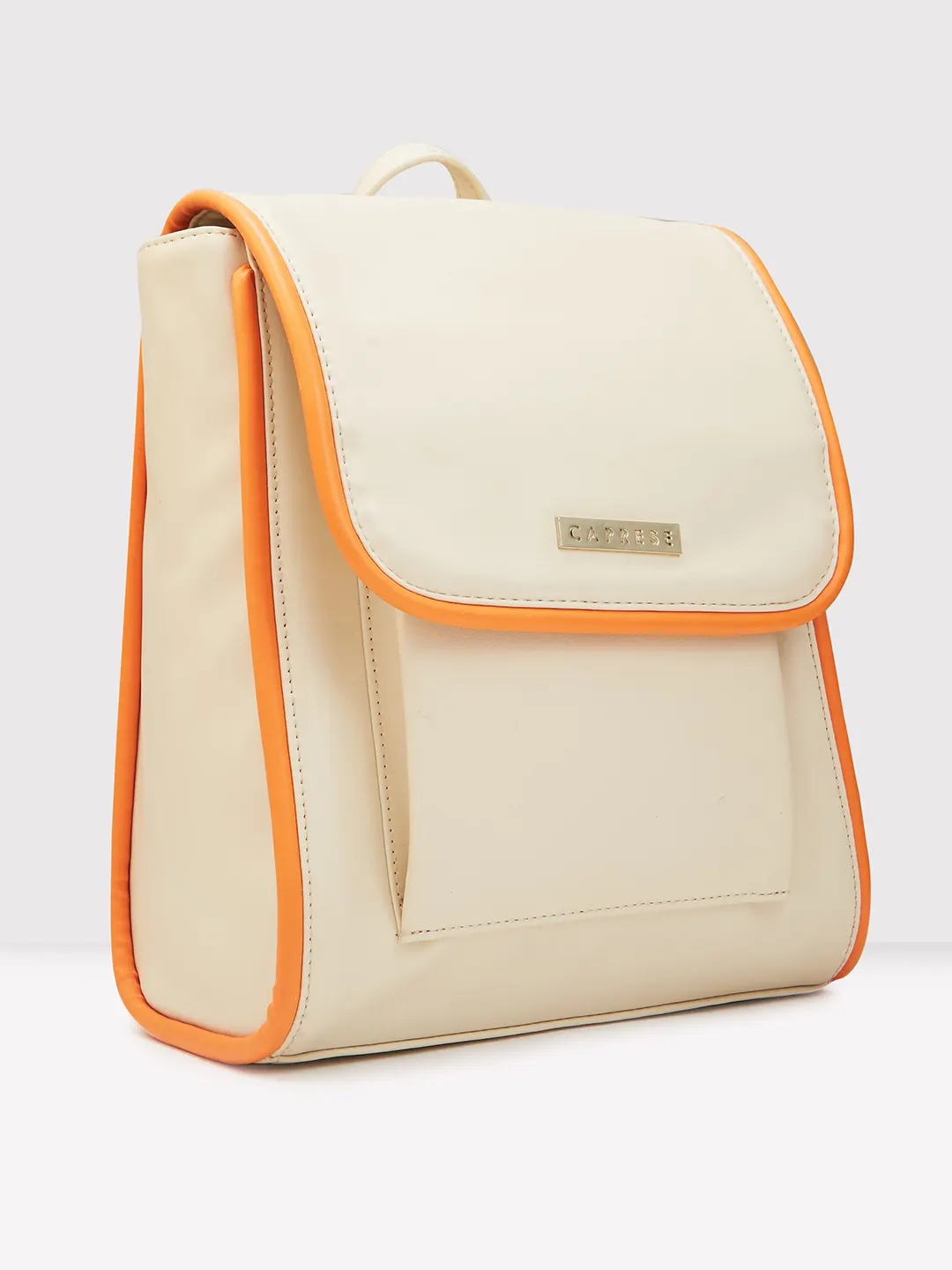 Caprese Gracie Medium Cream Backpack - Image 5