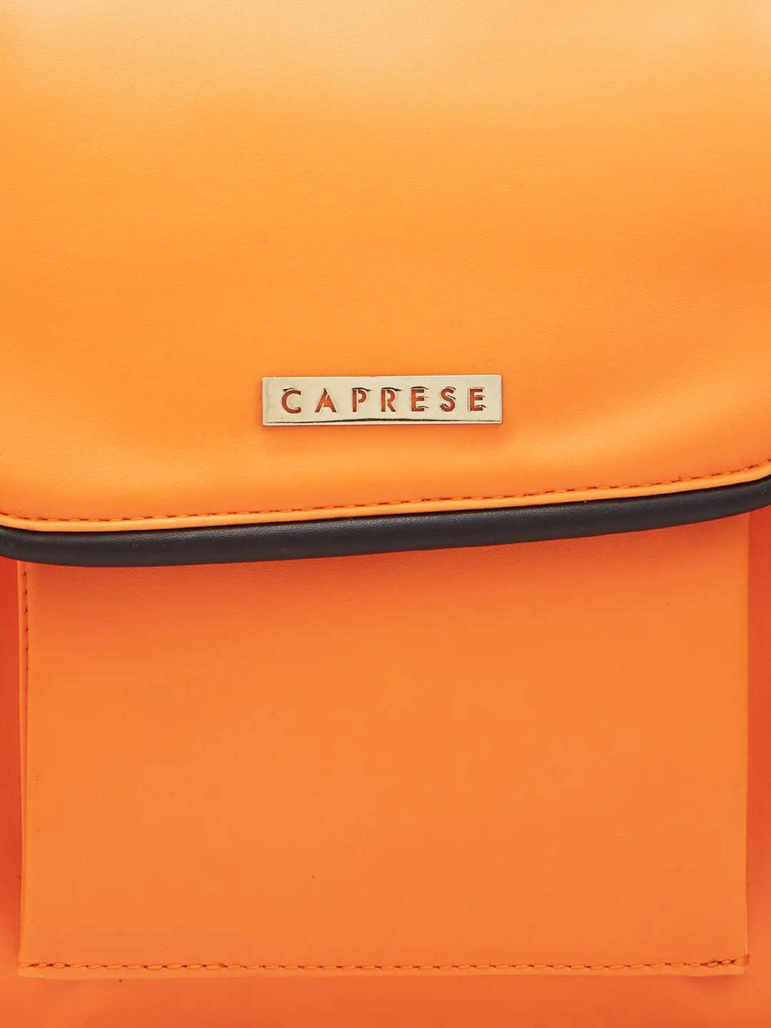 Caprese Gracie Medium Orange Backpack - Image 10
