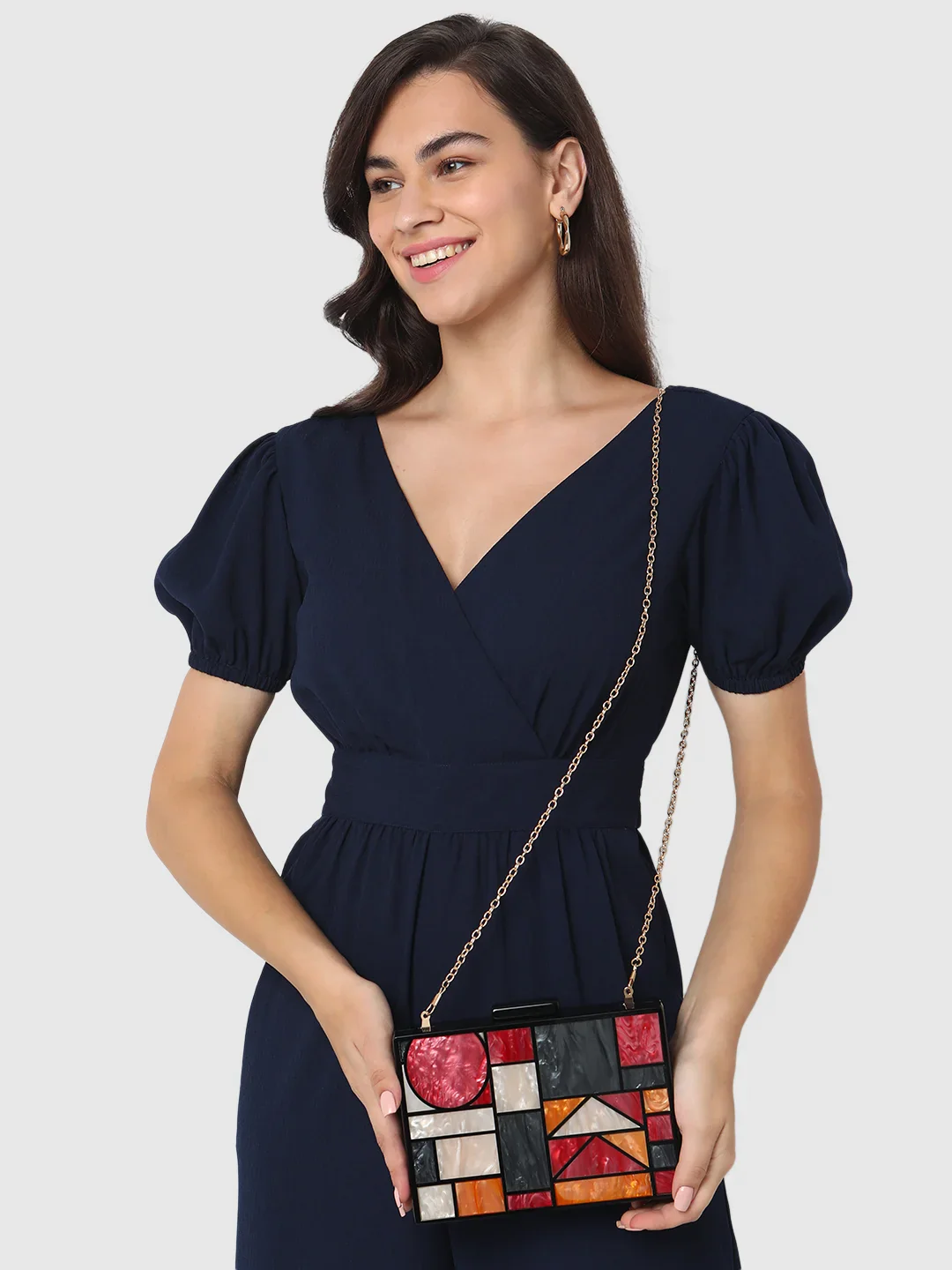 Caprese Grazia Small Pink Clutch - Image 11