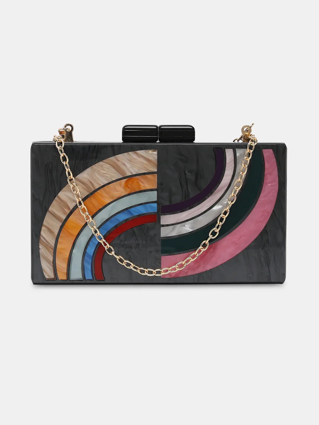 Caprese Greta Small Black Clutch - Image 10