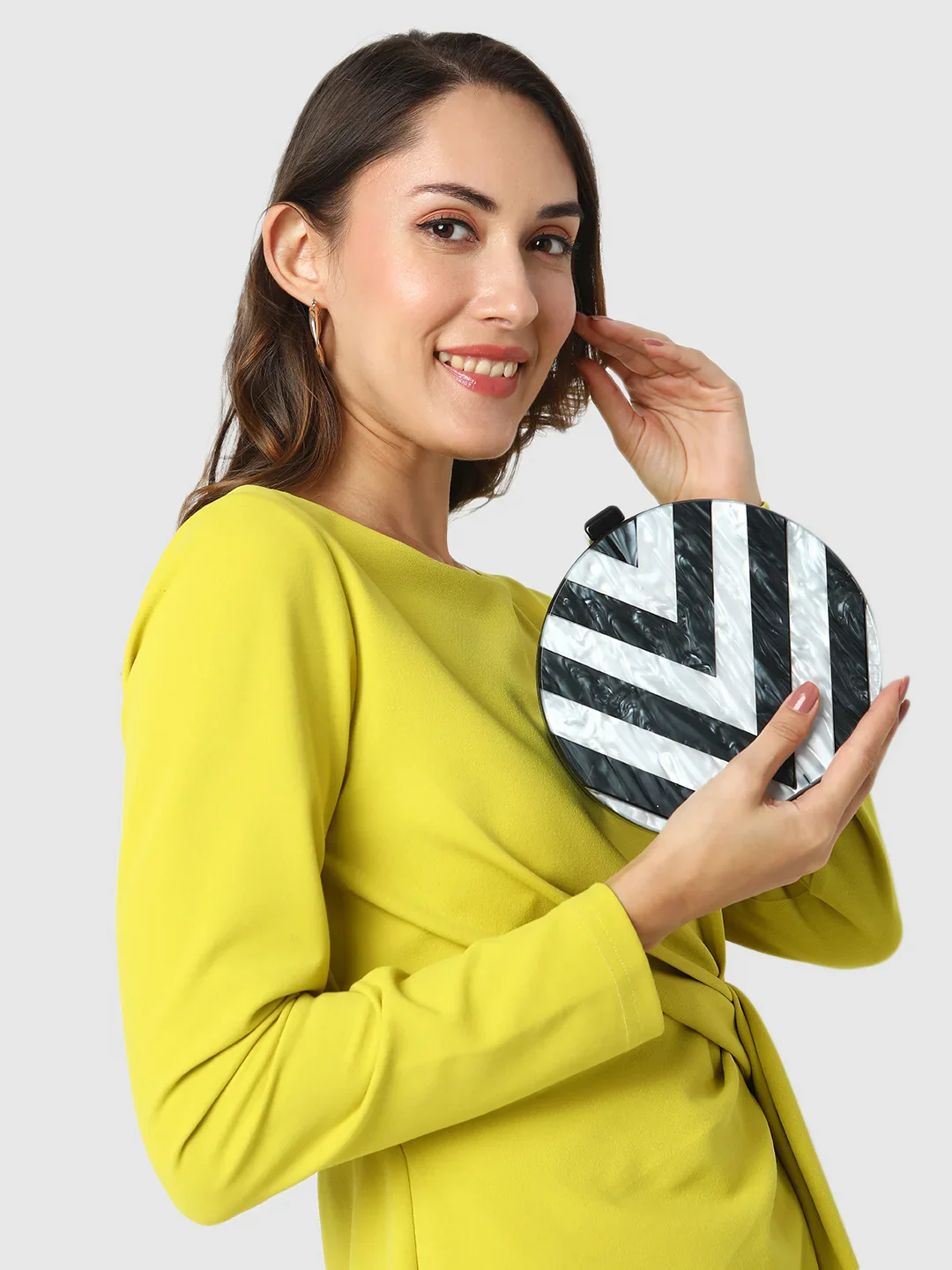 Caprese Greta Small Black Clutch - Image 14