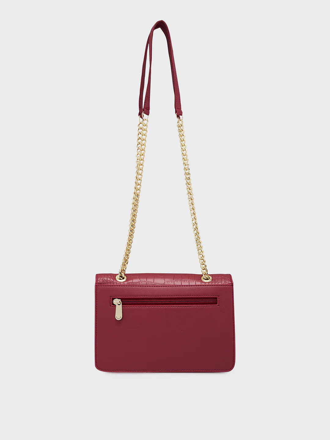 Caprese Hanna Medium Maroon Sling Bag - Image 3