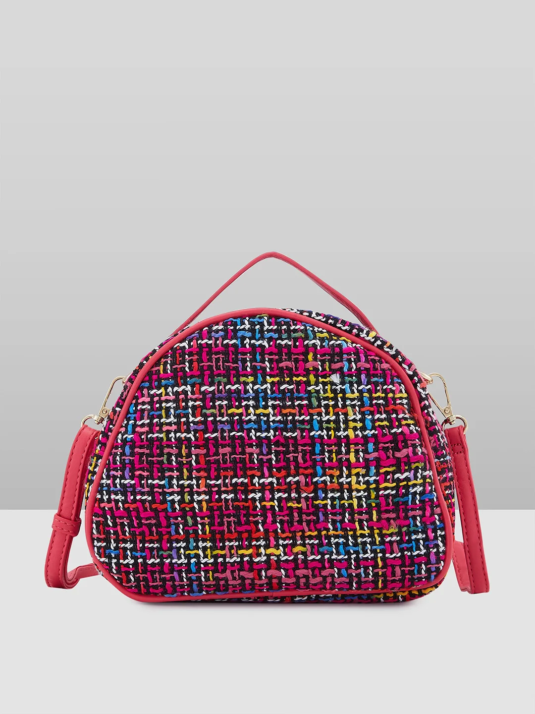Caprese Harmonee Small Fuchsia Sling Bag - Image 4