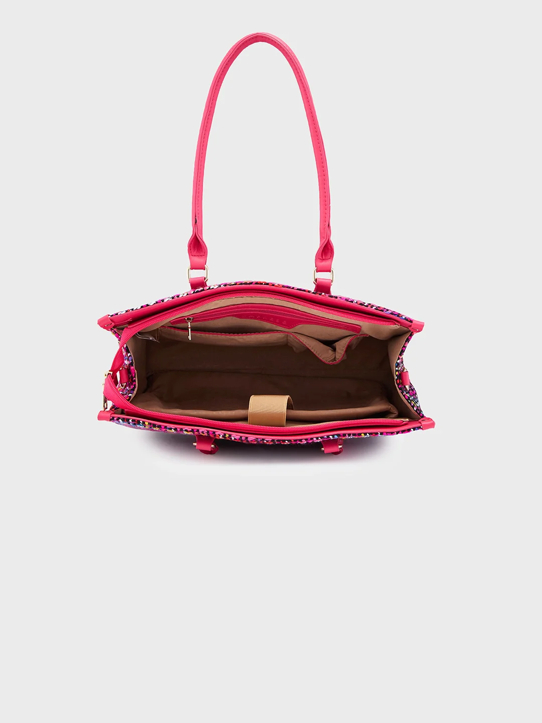Caprese Harmonee Large Fuchsia Tote Bag - Image 10
