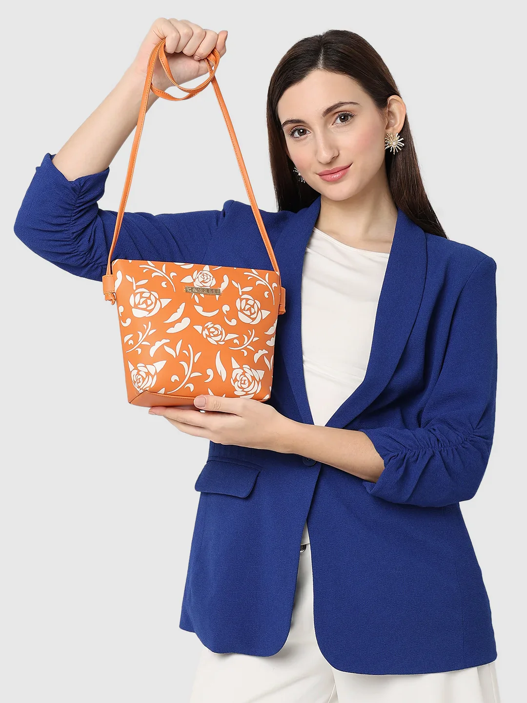 Caprese Harvey Small Burnt Orange Sling Bag - Image 2