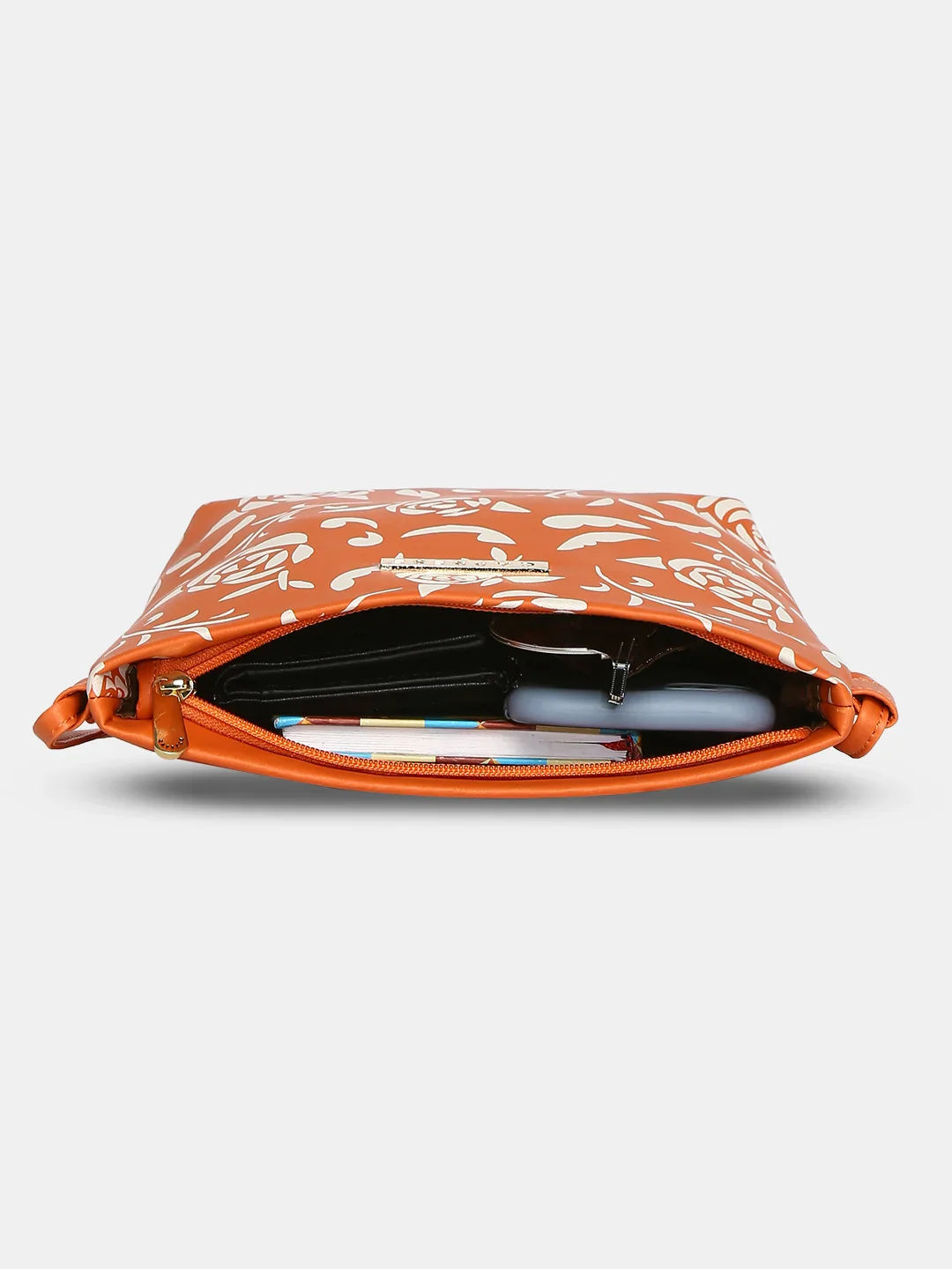 Caprese Harvey Small Burnt Orange Sling Bag - Image 9