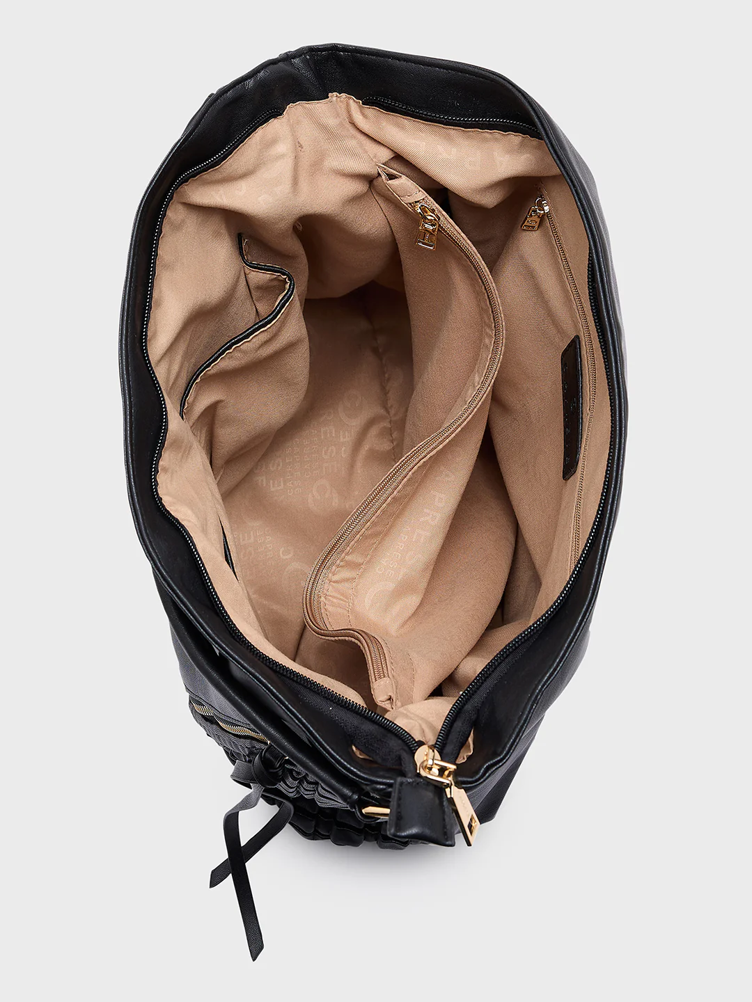Caprese Havana Large Black Satchel Bag - Image 7