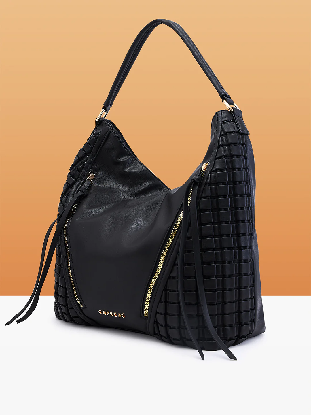 Caprese Havana Large Black Satchel Bag - Image 9