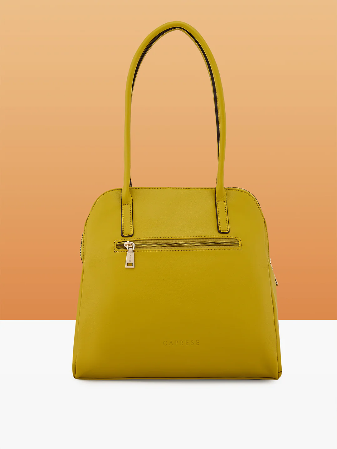Caprese Havana Large Pastel Yellow Satchel Bag - Image 4