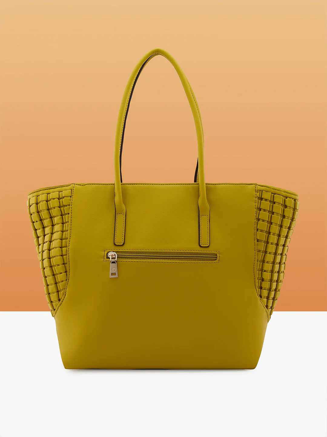 Caprese Havana Large Pastel Yellow Tote Bag - Image 4