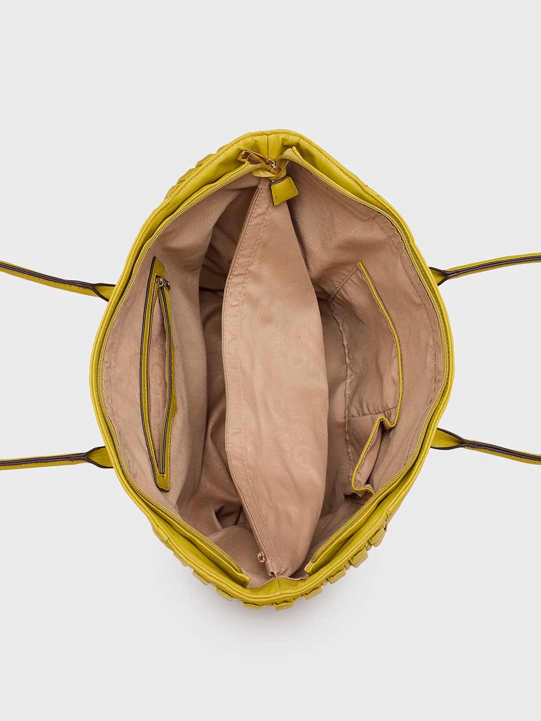 Caprese Havana Large Pastel Yellow Tote Bag - Image 7