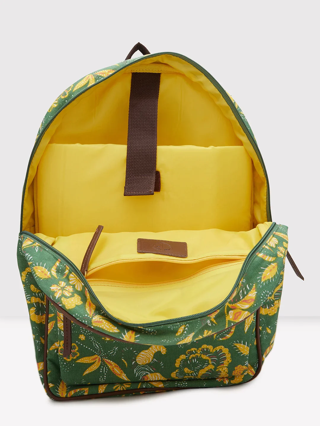Caprese Hazel Large Olive Laptop Backpack - Image 8
