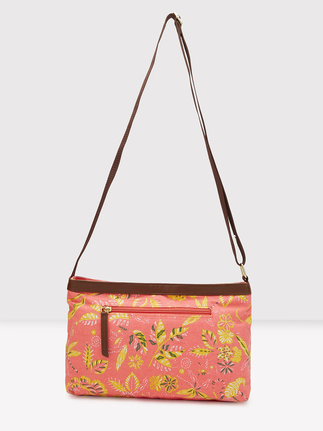 Caprese Hazel Large Coral Sling Bag - Image 4