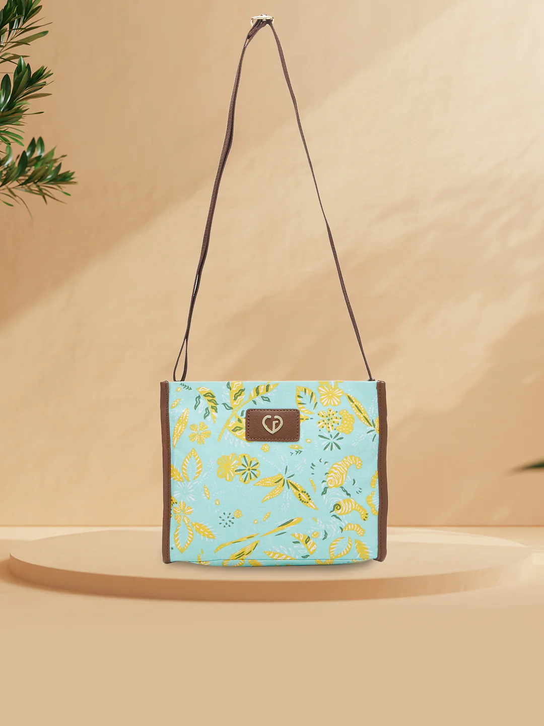 Caprese Hazel Medium Aqua Sling Bag - Image 2