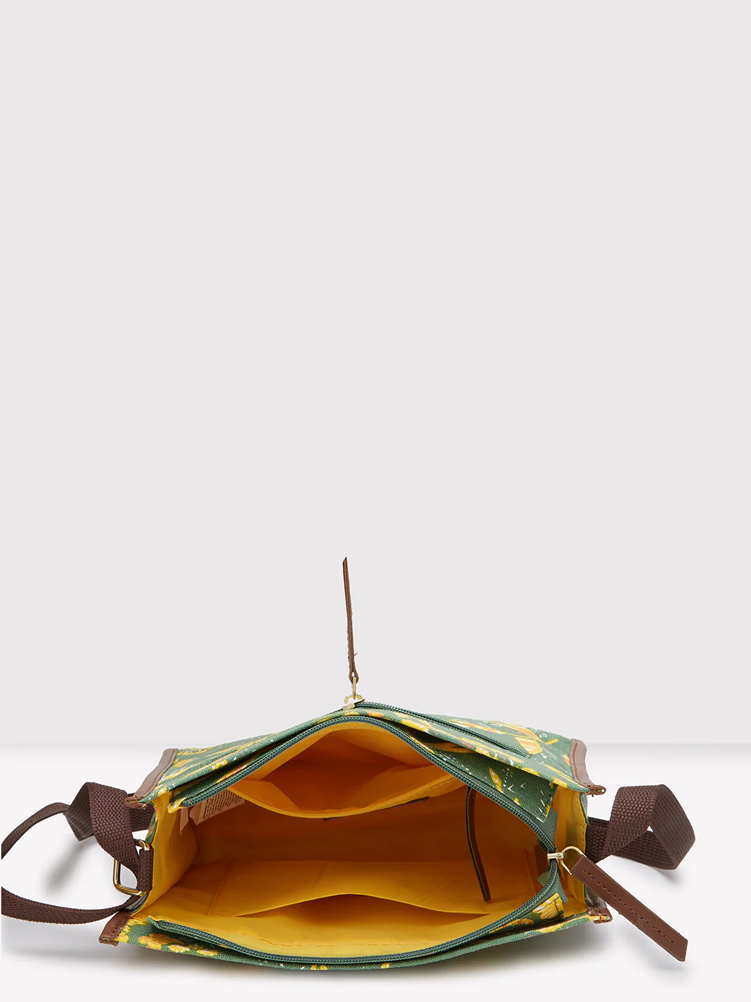 Caprese Hazel Medium Olive Sling Bag - Image 7