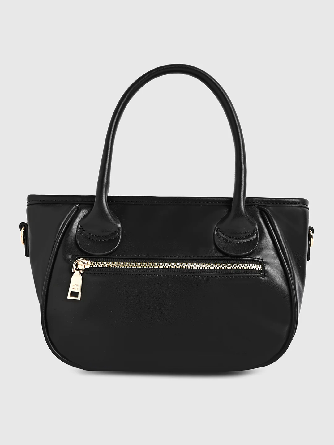 Caprese Hearty Medium Black Satchel Bag - Image 9