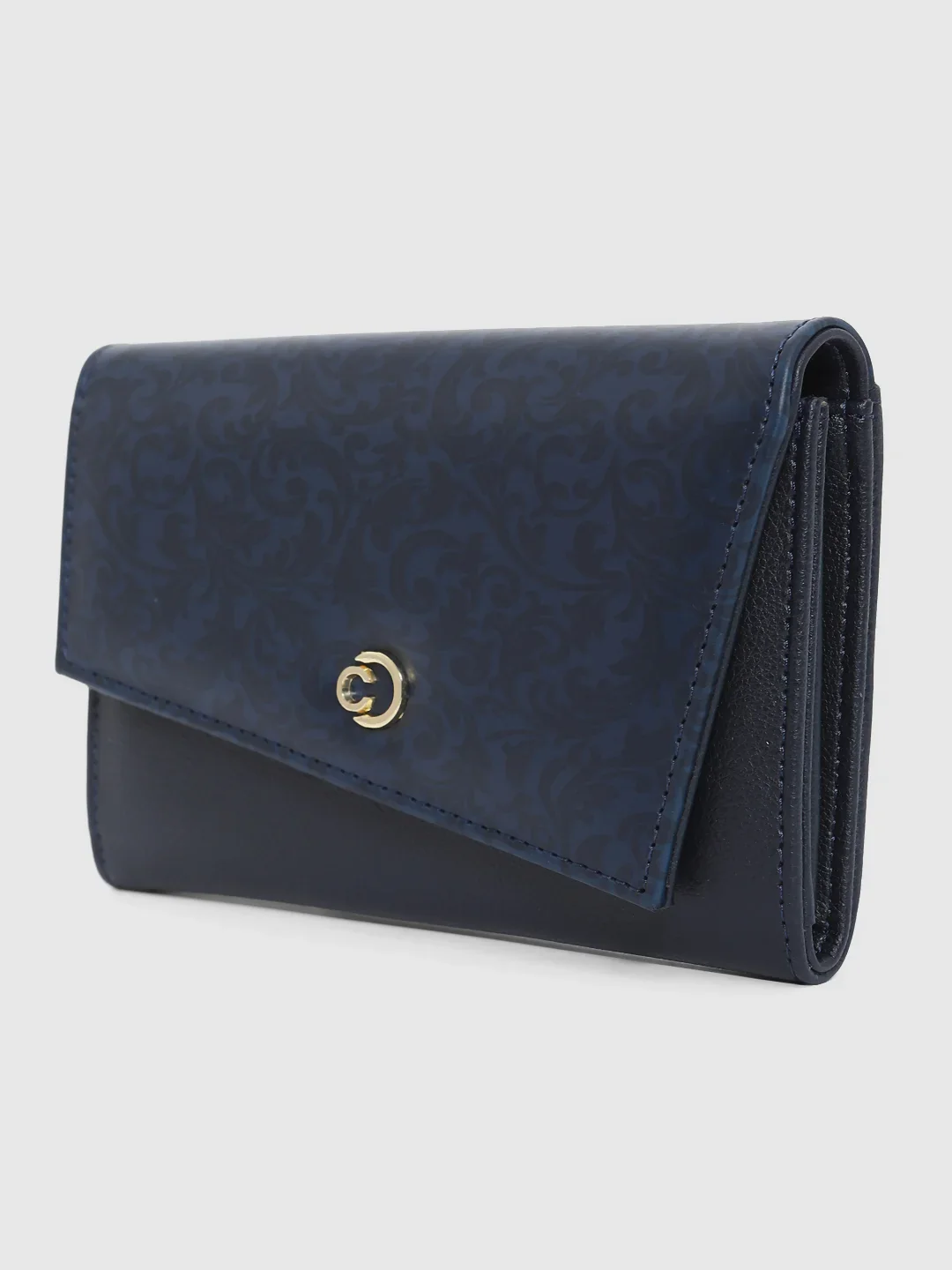 Caprese Helene Large Navy Flapover Wallet - Image 7
