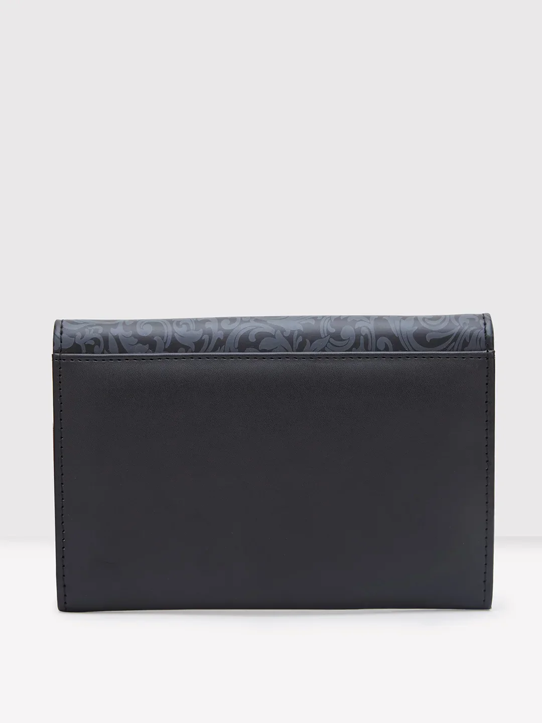 Caprese Helene Medium Black Flapover Wallet - Image 4