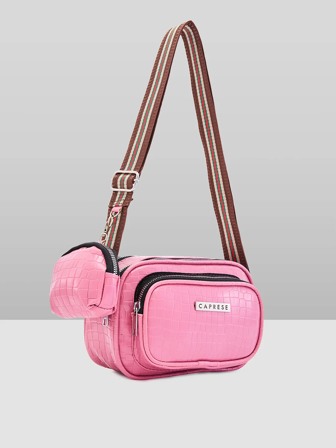 Caprese Hiko Medium Blush Sling Bag - Image 4