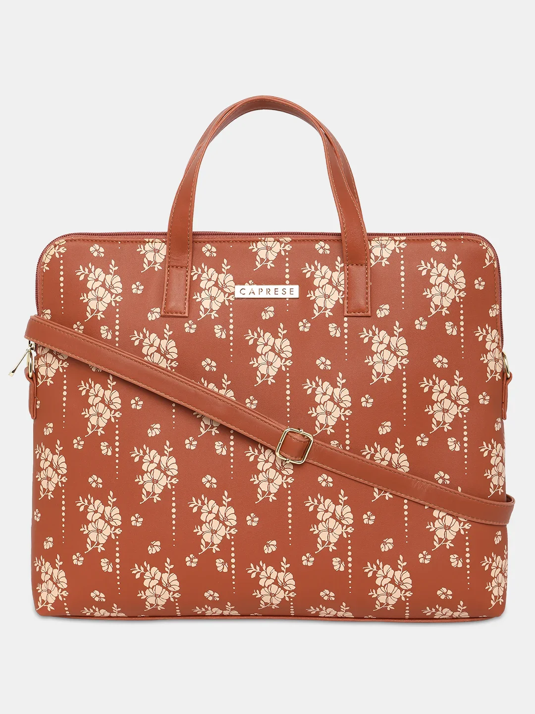 Caprese Hilton Medium Tan Laptop Bag - Image 14