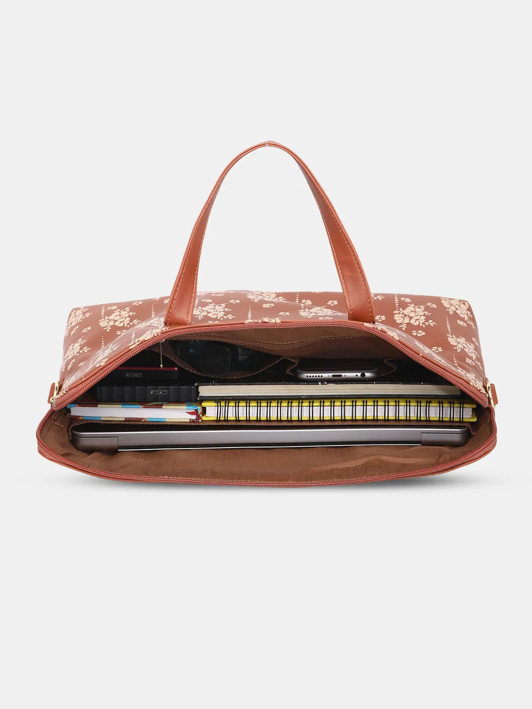 Caprese Hilton Medium Tan Laptop Bag - Image 9