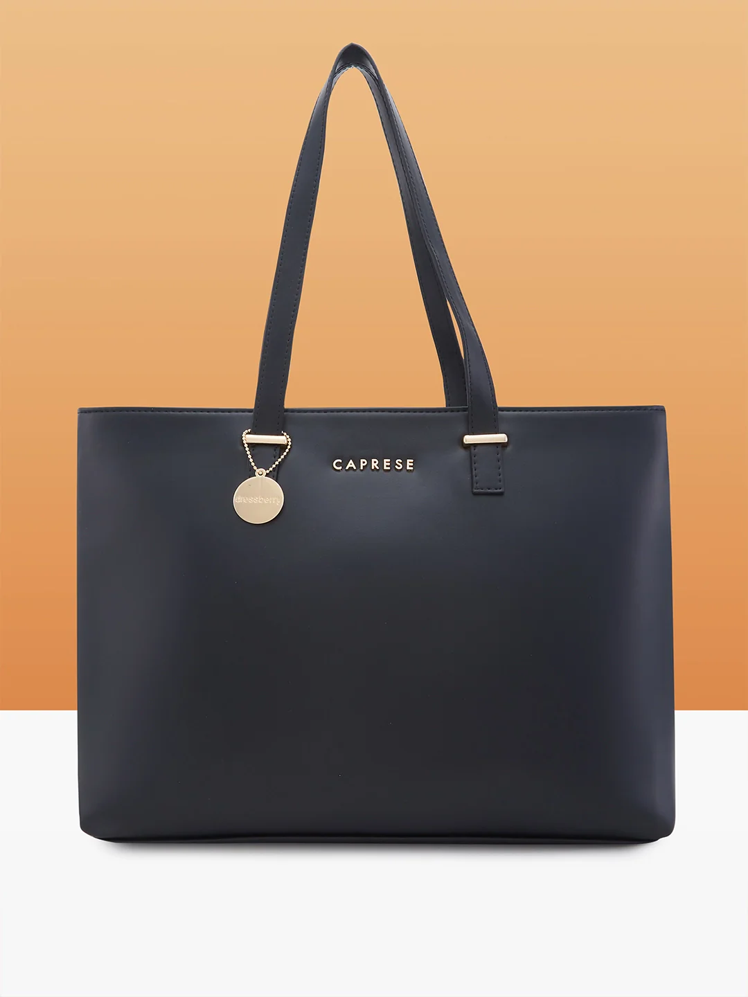 Caprese Imisi Medium Black Tote Bag