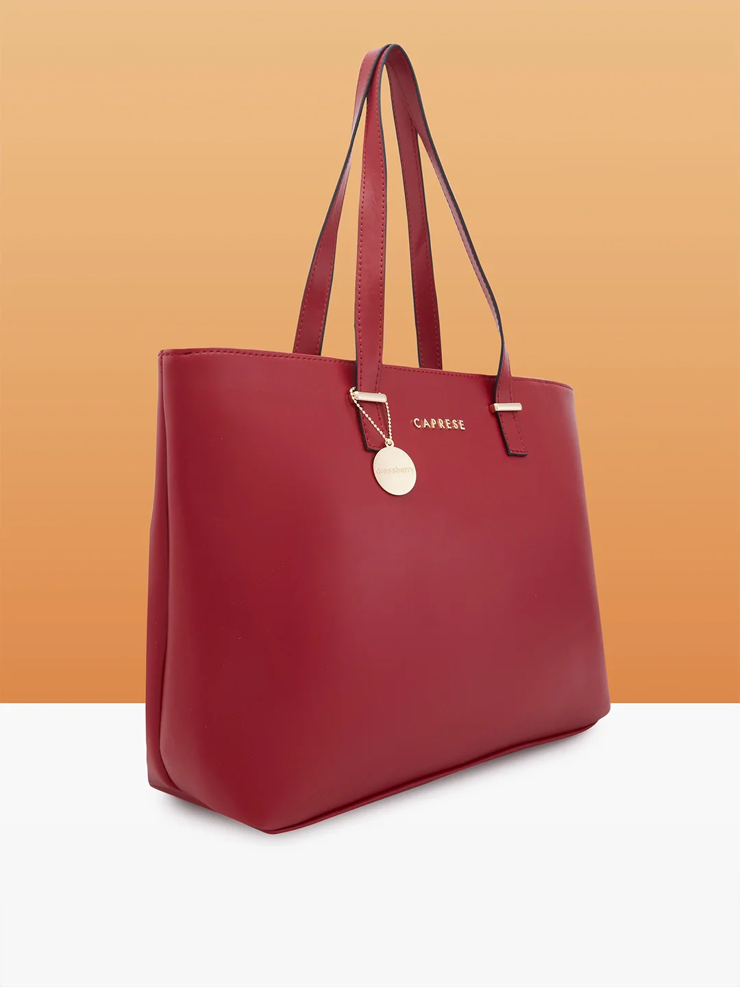 Caprese Imisi Medium Maroon Tote Bag - Image 2