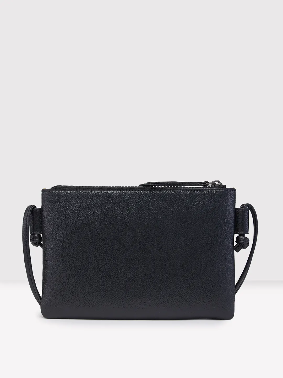 Caprese Indi Medium Black Sling Bag - Image 6