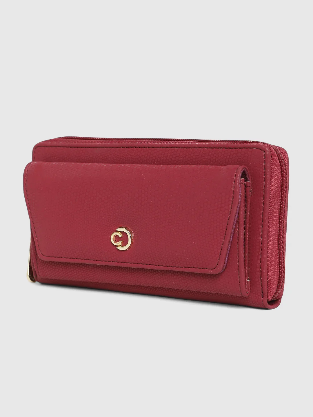 Caprese Ingrid Medium Maroon Wallet - Image 7