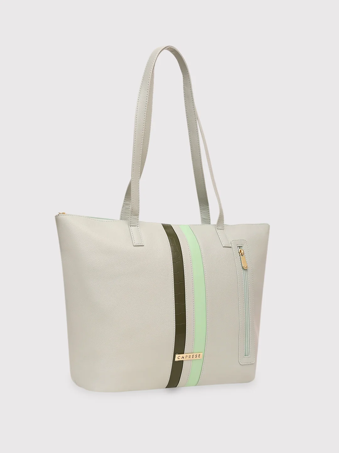 Caprese Irina Large Dull Green Tote Bag - Image 6
