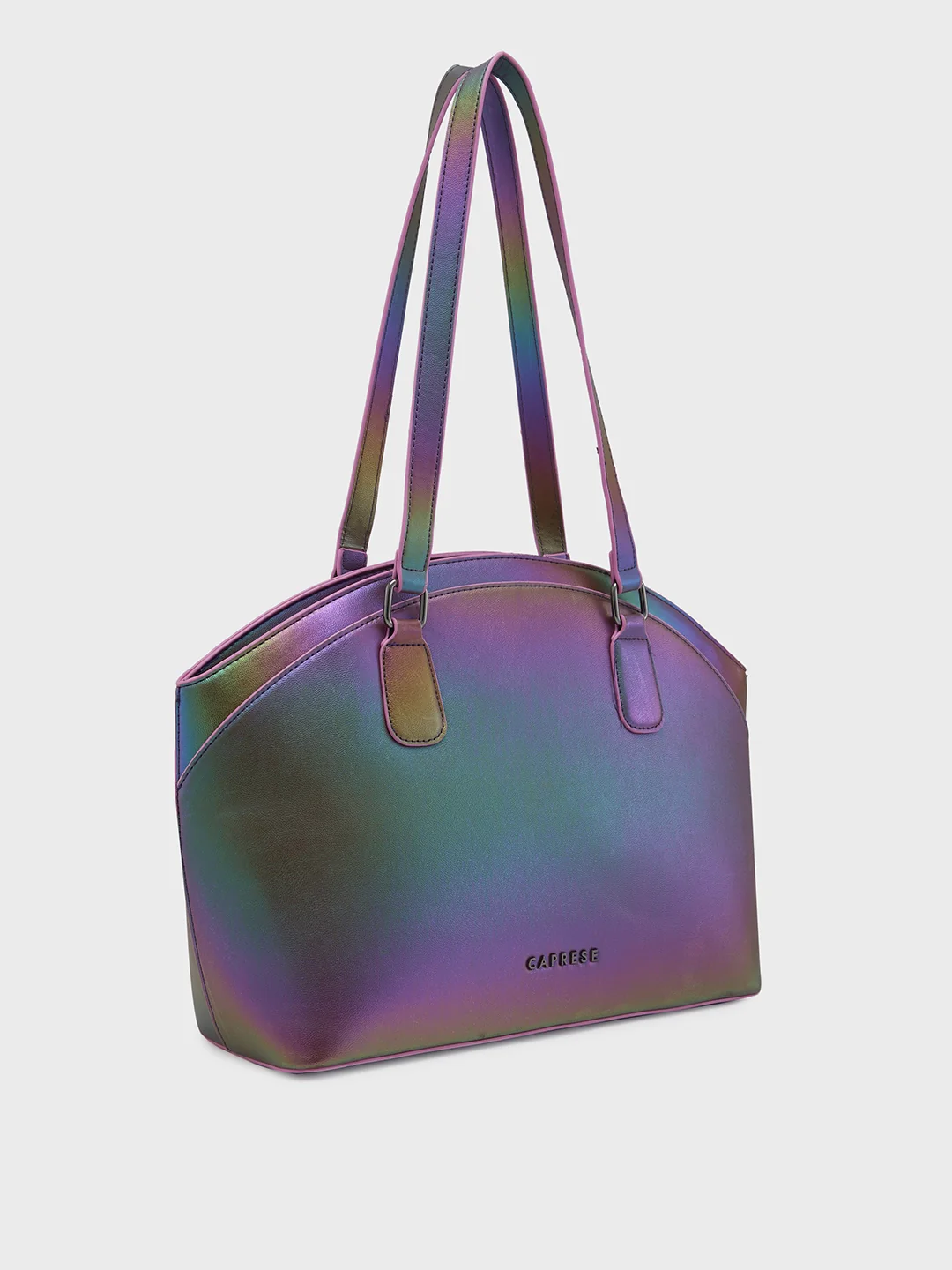Caprese Iris Iridescent Medium Purple Tote Bag - Image 5