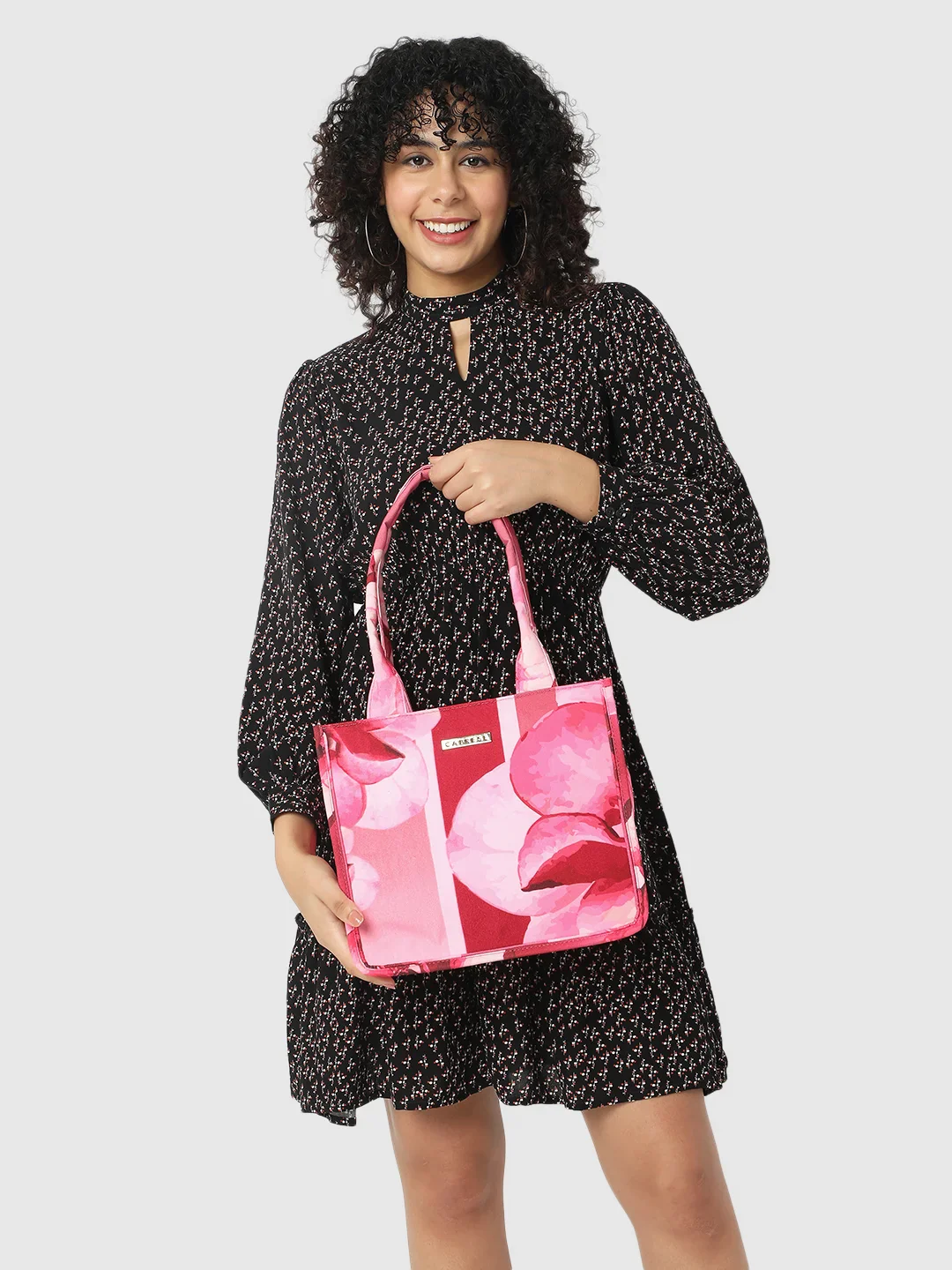 Caprese Iris Large Pink Tote Bag - Image 3