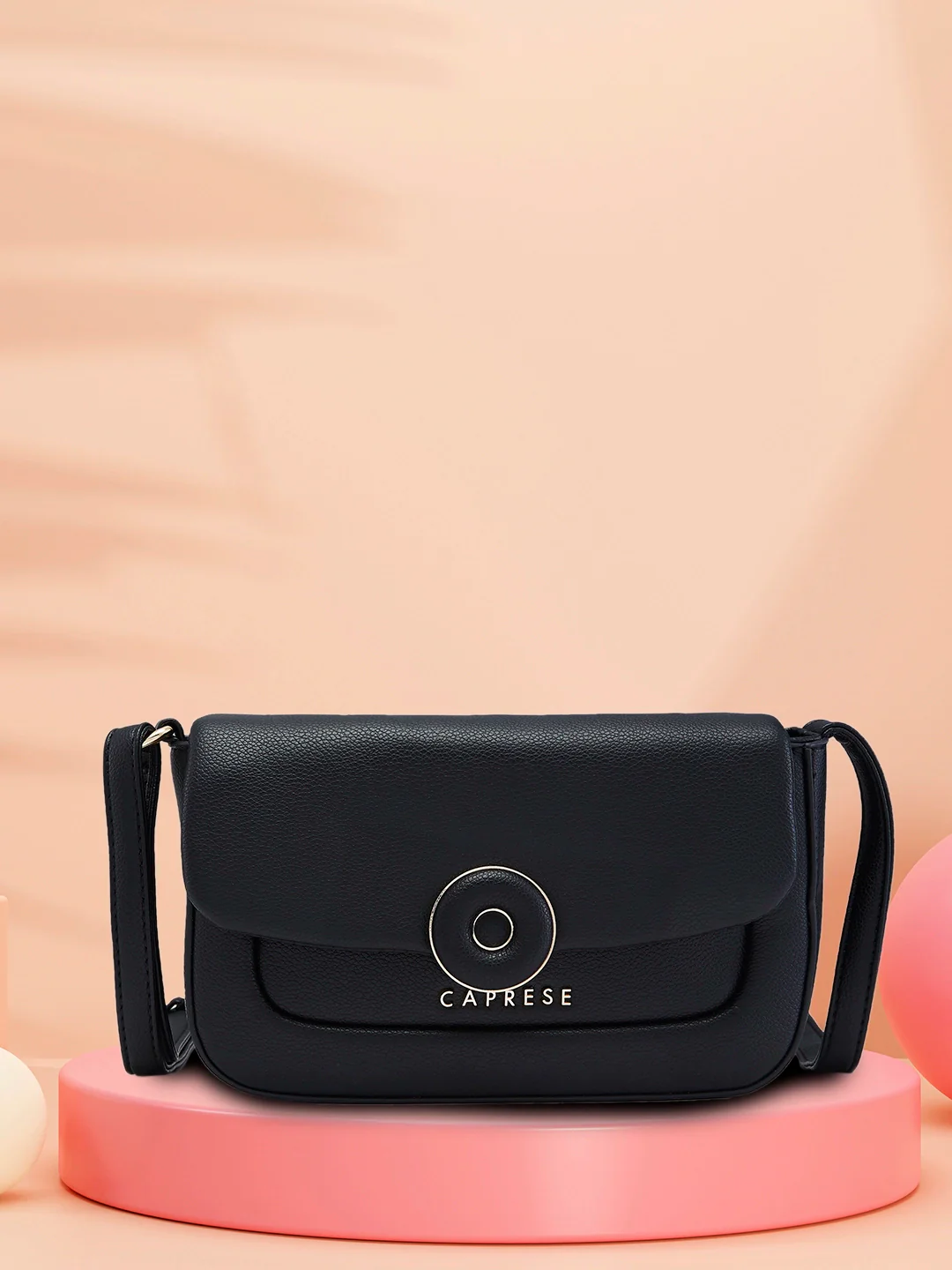 Caprese Jackie Small Black Sling Bag - Image 3