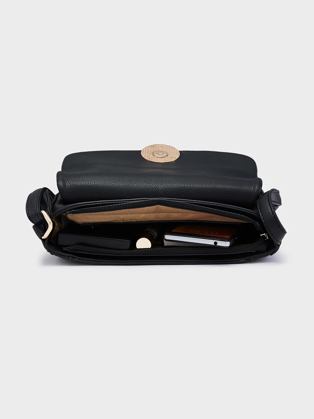 Caprese Jackie Small Black Sling Bag - Image 9