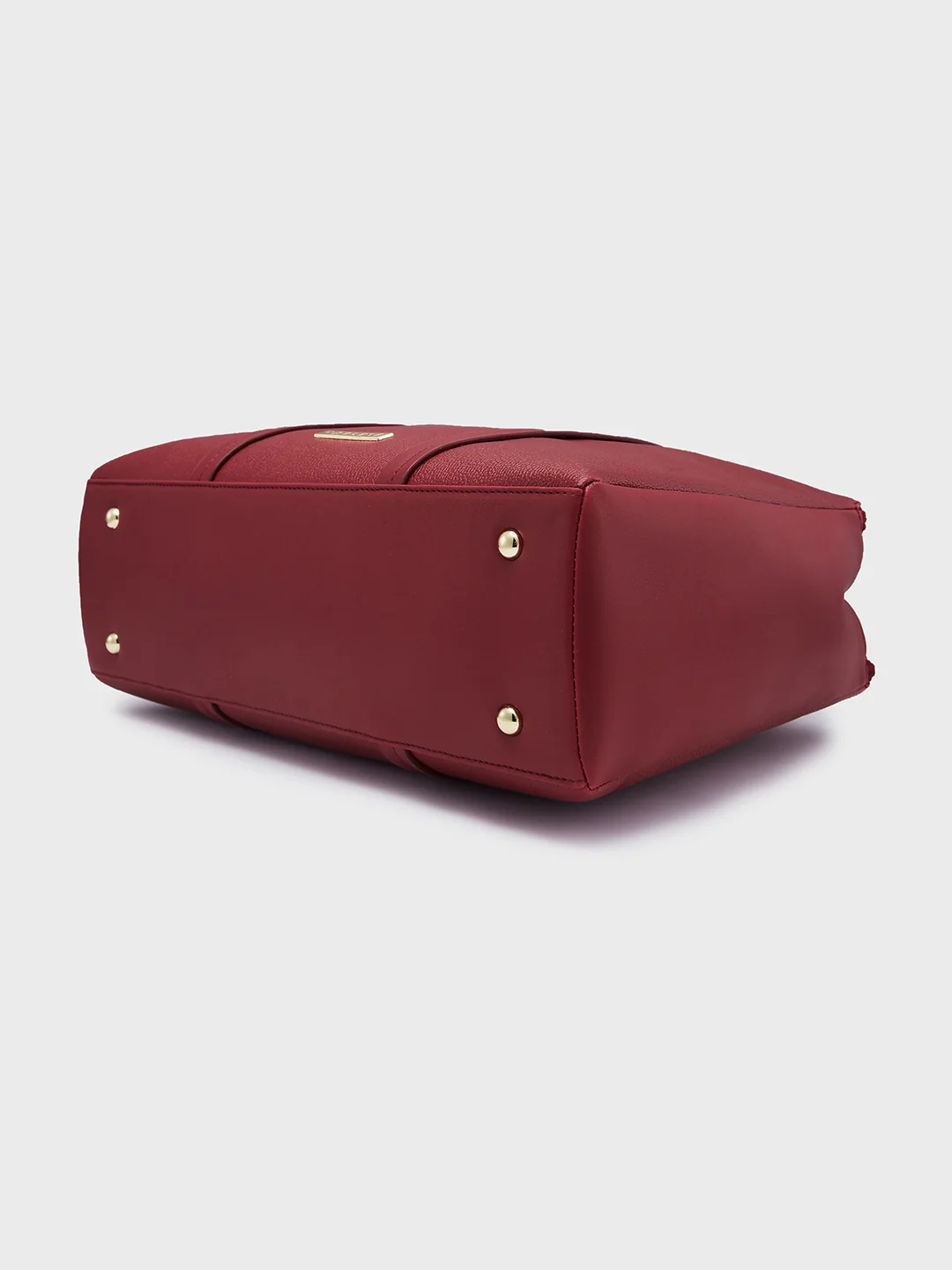 Caprese Jamie Medium Maroon Satchel Bag - Image 6