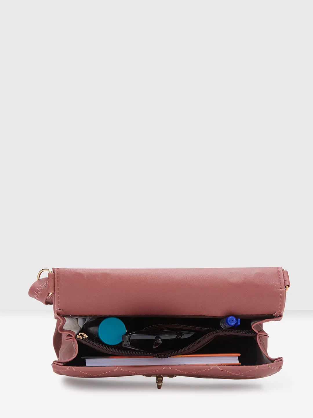Caprese Jane Medium Dusky Pink Sling Bag - Image 9