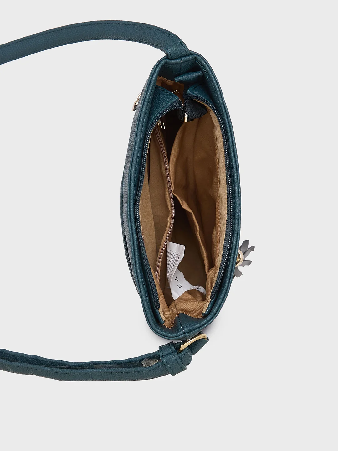 Caprese Jane Medium Emerald Sling Bag - Image 7