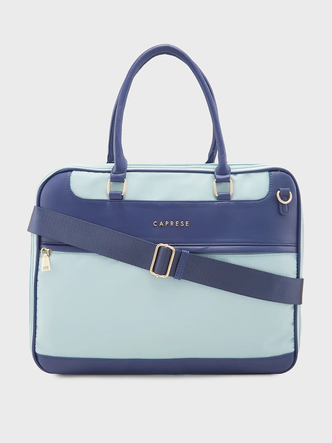 Caprese Jasper Large Sea Blue Laptop Bag - Image 14