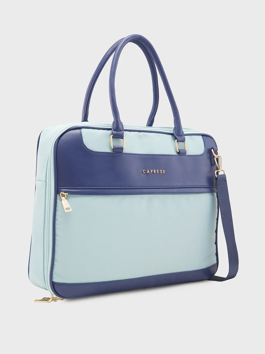 Caprese Jasper Large Sea Blue Laptop Bag - Image 5