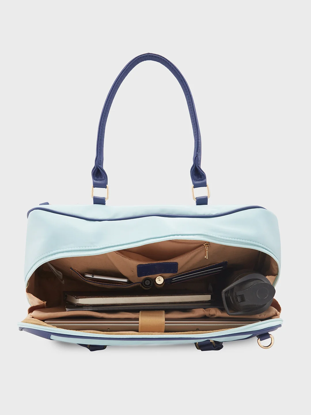 Caprese Jasper Large Sea Blue Laptop Bag - Image 9