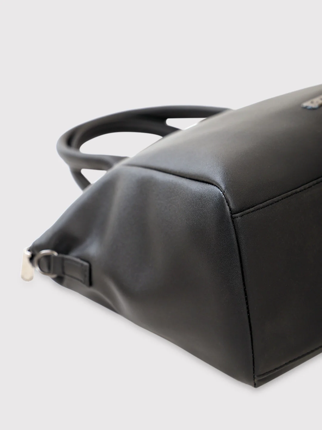 Caprese Jessy Small Black Satchel Bag - Image 9