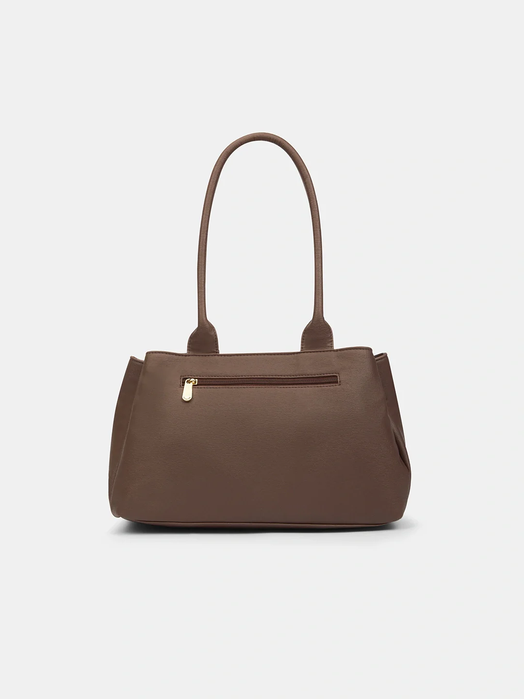 Caprese Jimny Medium Chocolate Brown Satchel Bag - Image 5