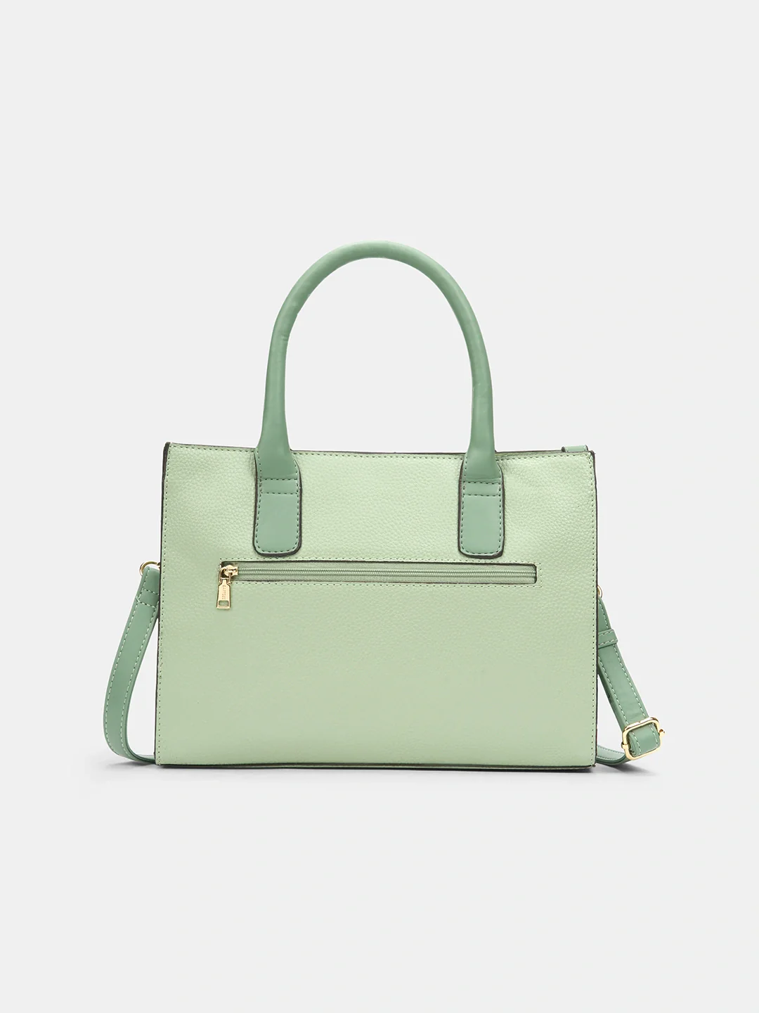 Caprese Joelle Medium Light Green Satchel Bag - Image 5