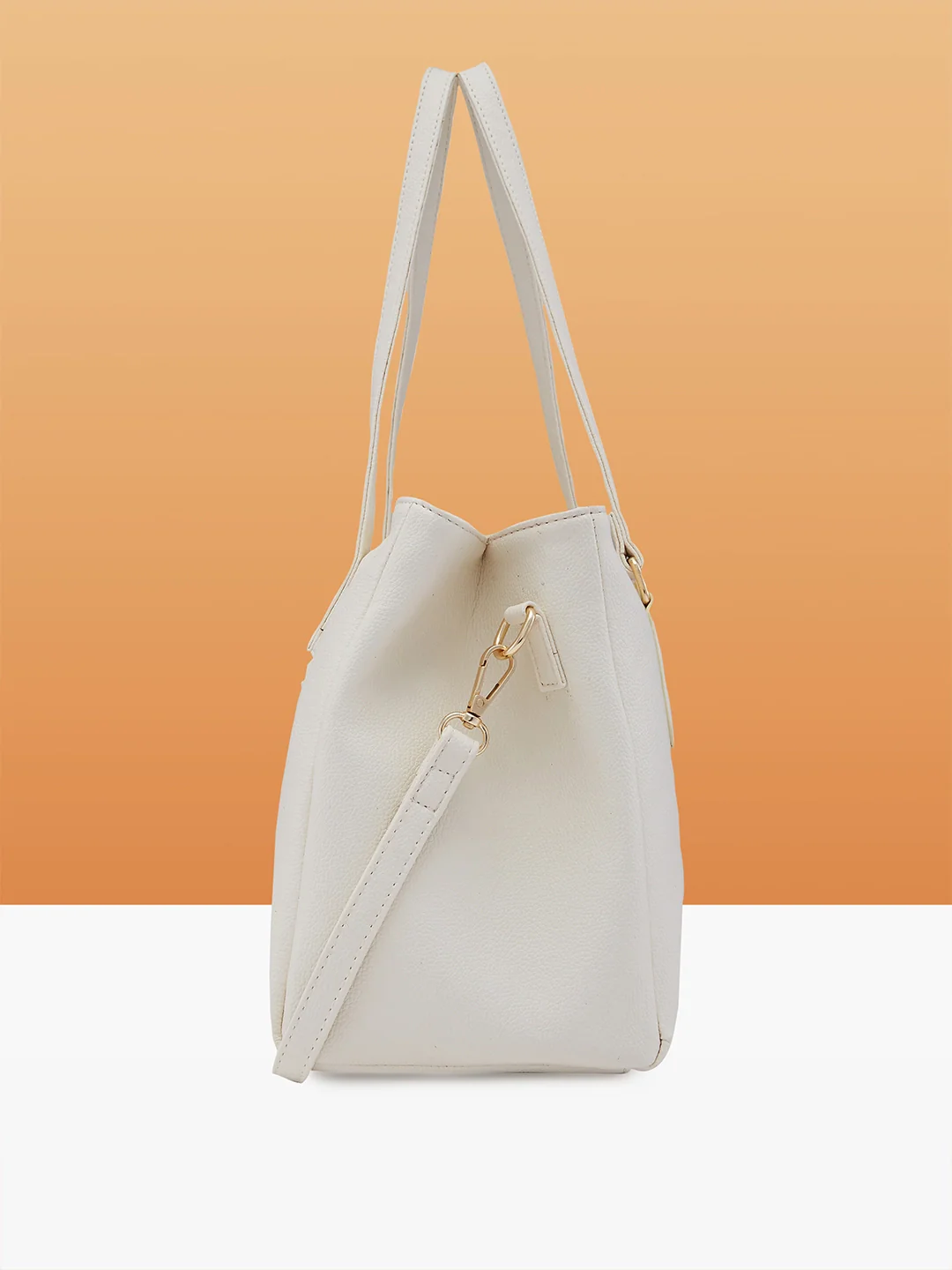 Caprese Jolie Medium Off White Tote Bag - Image 12