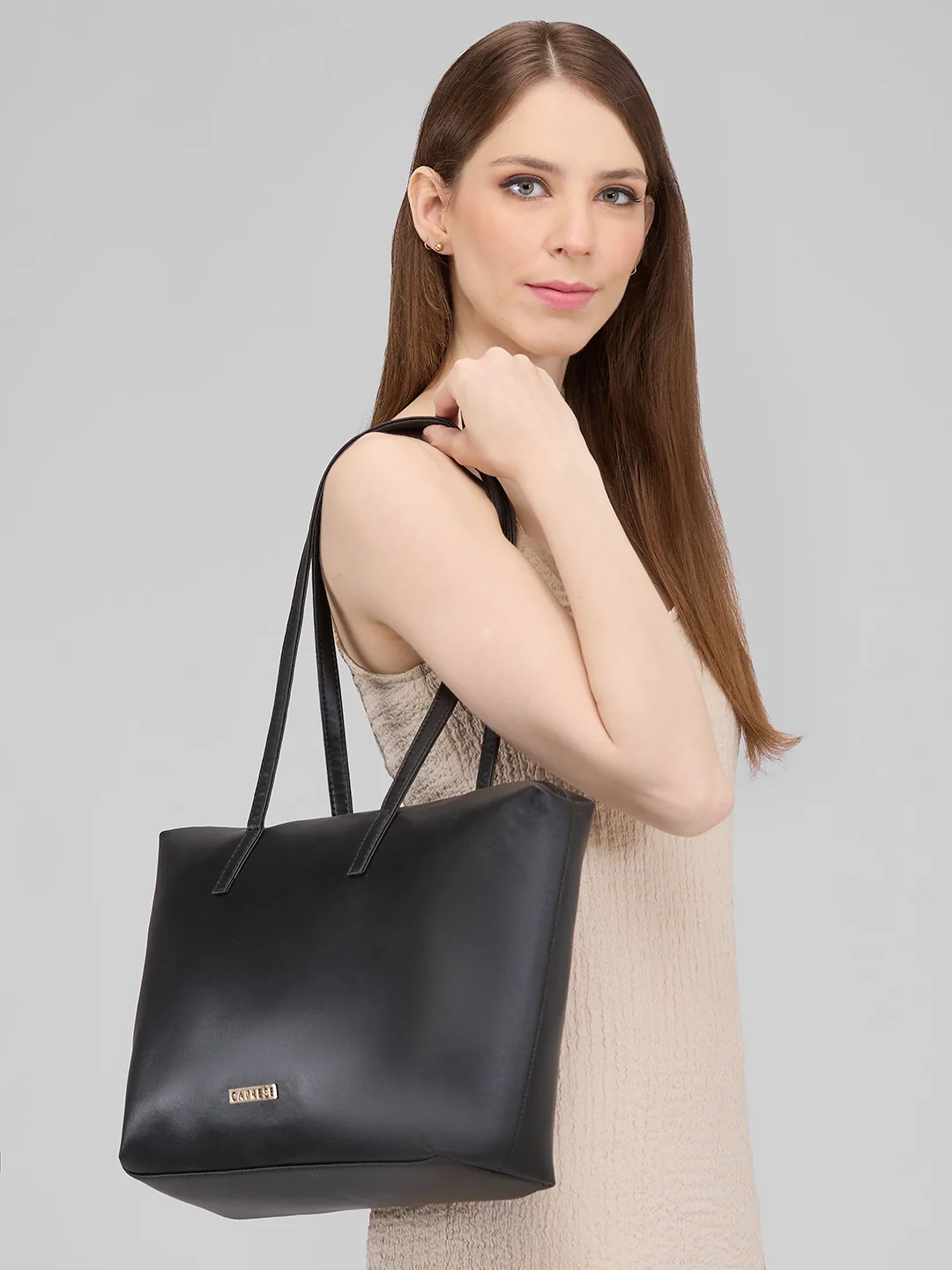 Caprese Jones Large Black Tote Bag - Image 13