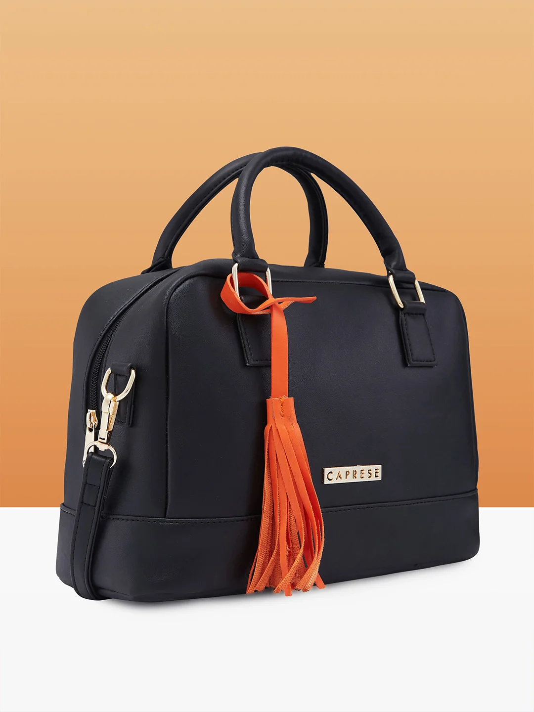 Caprese Jones Small Black Satchel Bag - Image 4