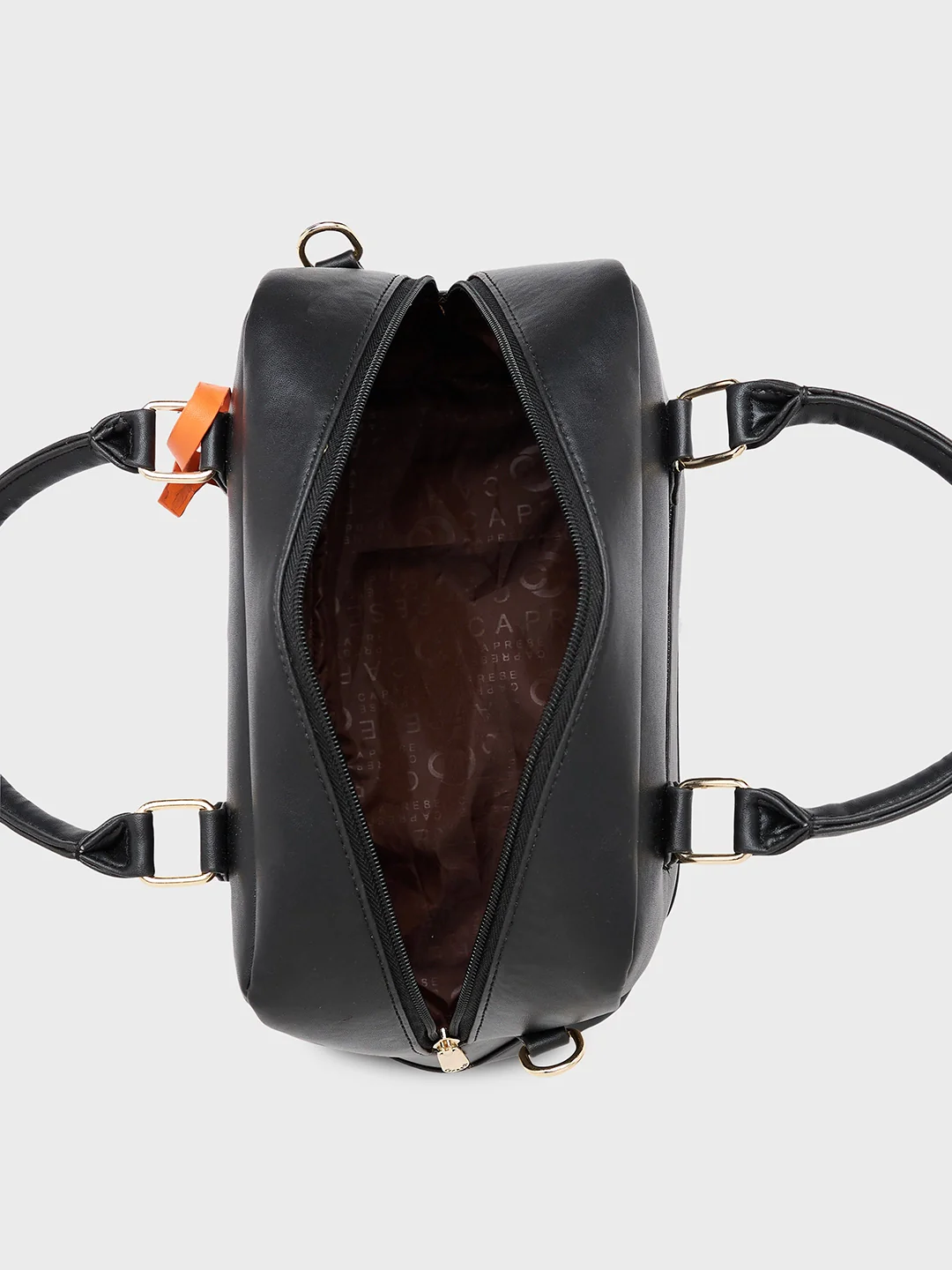 Caprese Jones Small Black Satchel Bag - Image 9