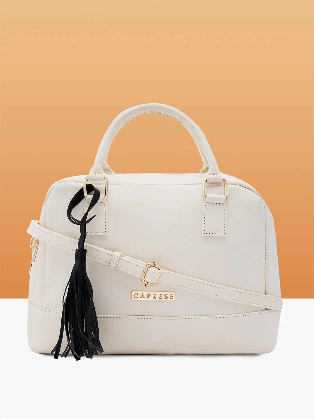 Caprese Jones Small Off White Satchel