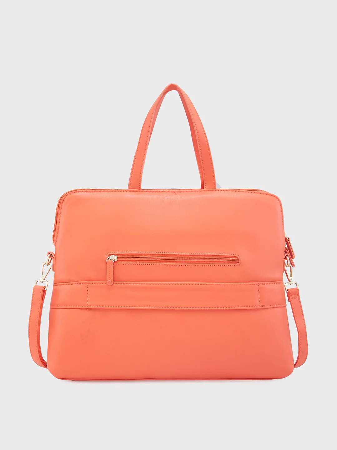 Caprese Julie Large Orange Laptop Bag - Image 4